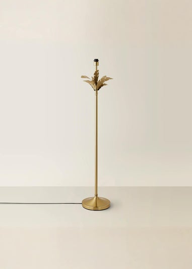 ValueLights Christina Gold Palm Leaf Floor Lamp Base