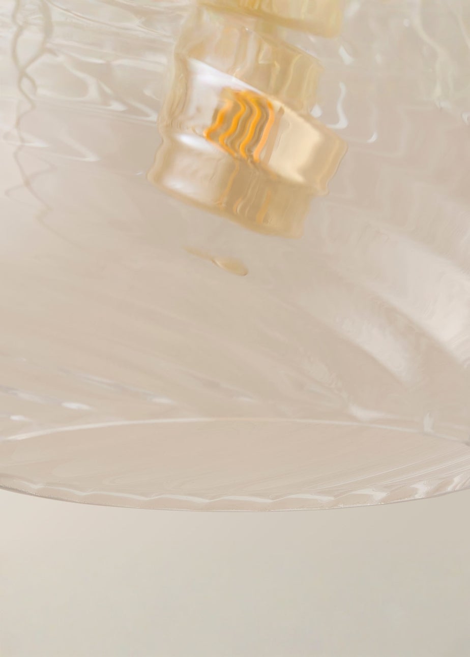 ValueLights Corinne Clear Glass Easy Fit Lampshade