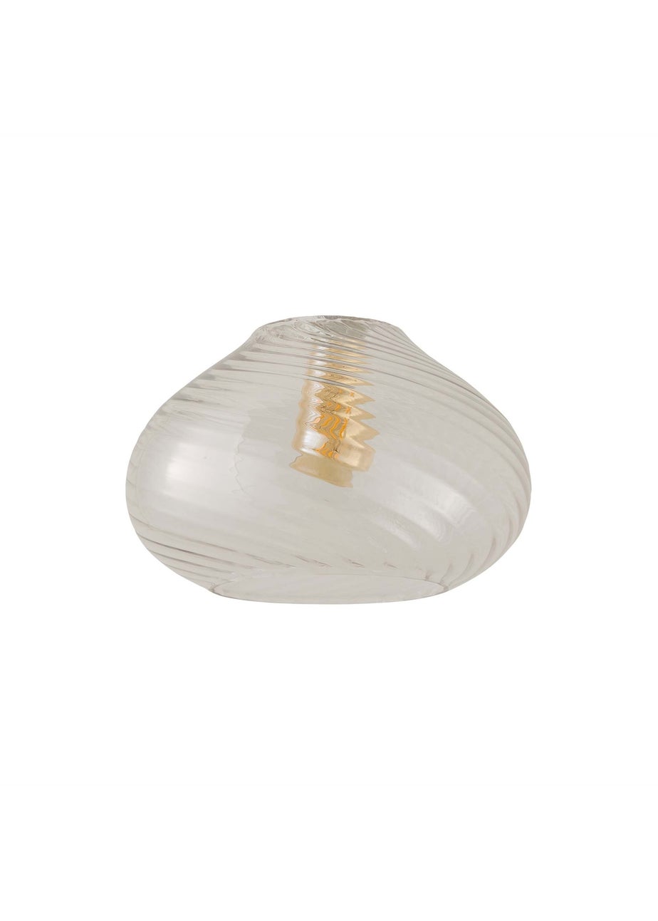 ValueLights Corinne Clear Glass Easy Fit Lampshade