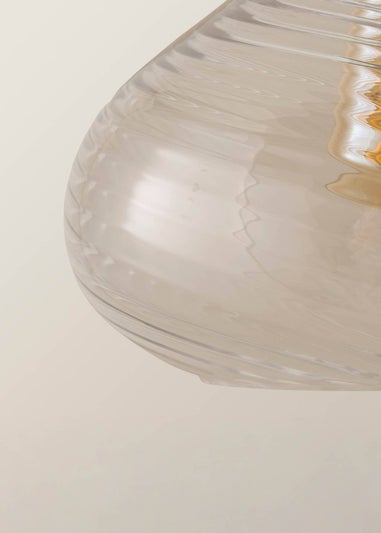 ValueLights Corinne Clear Glass Easy Fit Lampshade