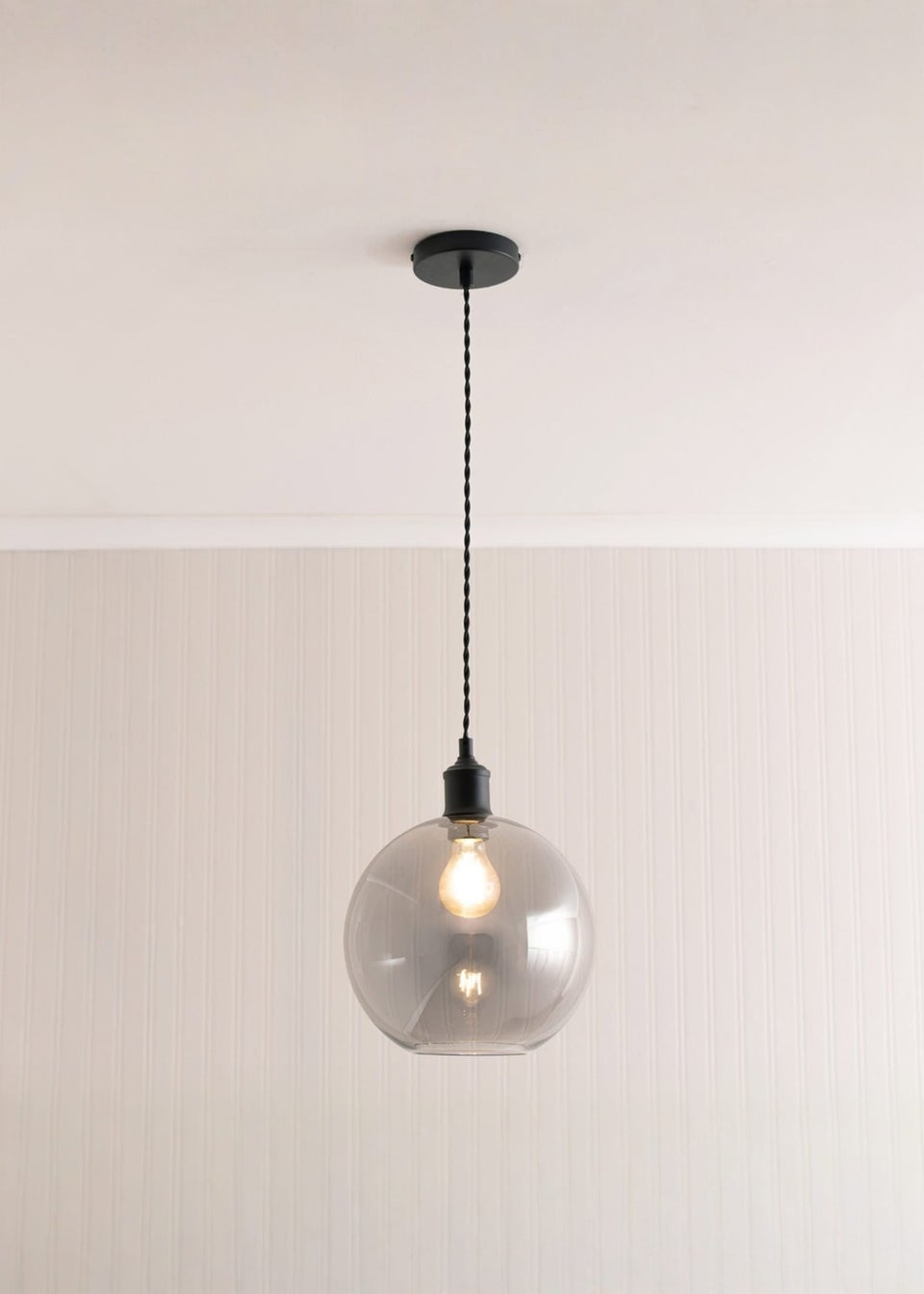ValueLights Shaw Matte Black Adjustable Single Pendant Ceiling Light