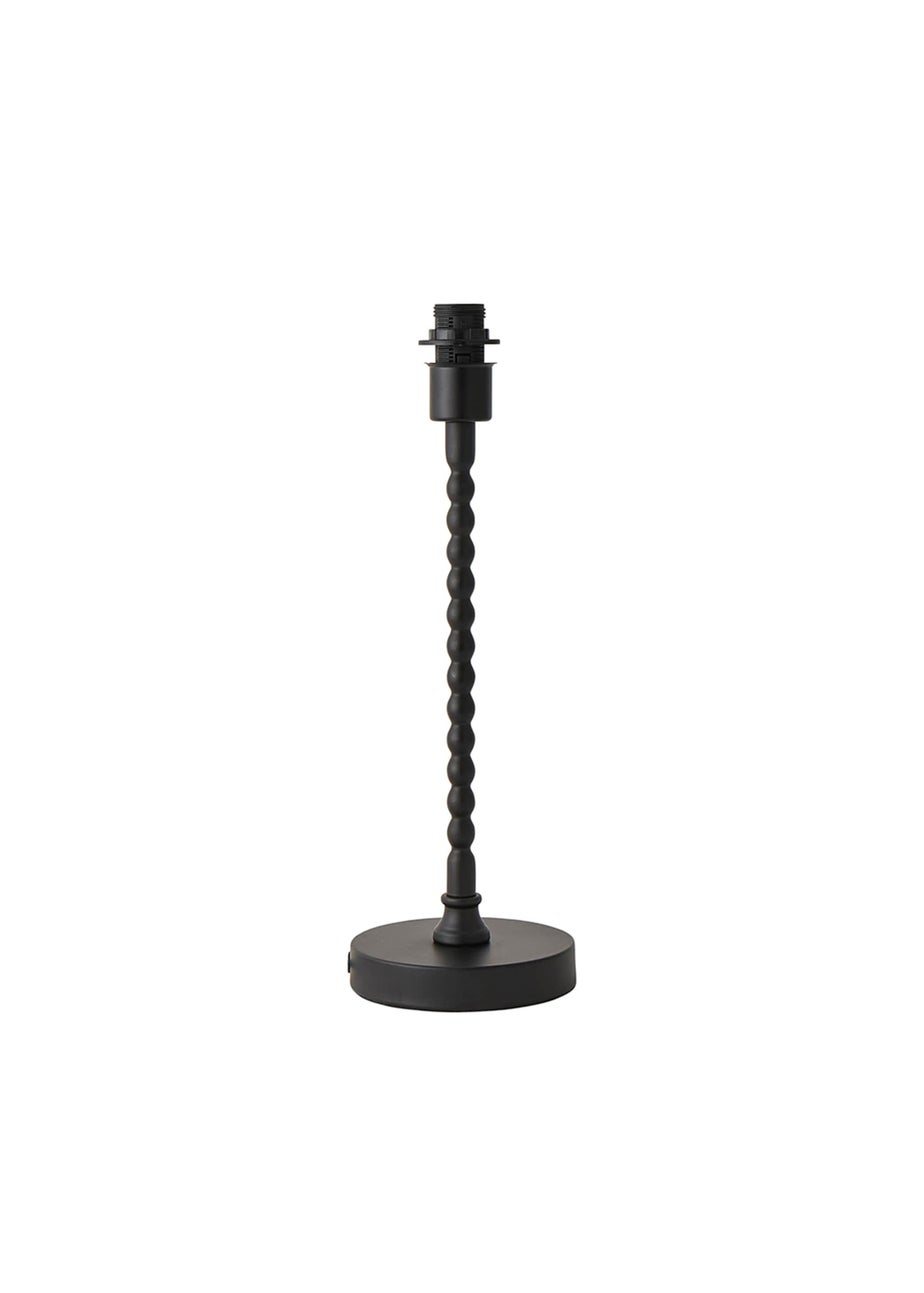 ValueLights Maeve Matte Black Bobbin Table Lamp Base