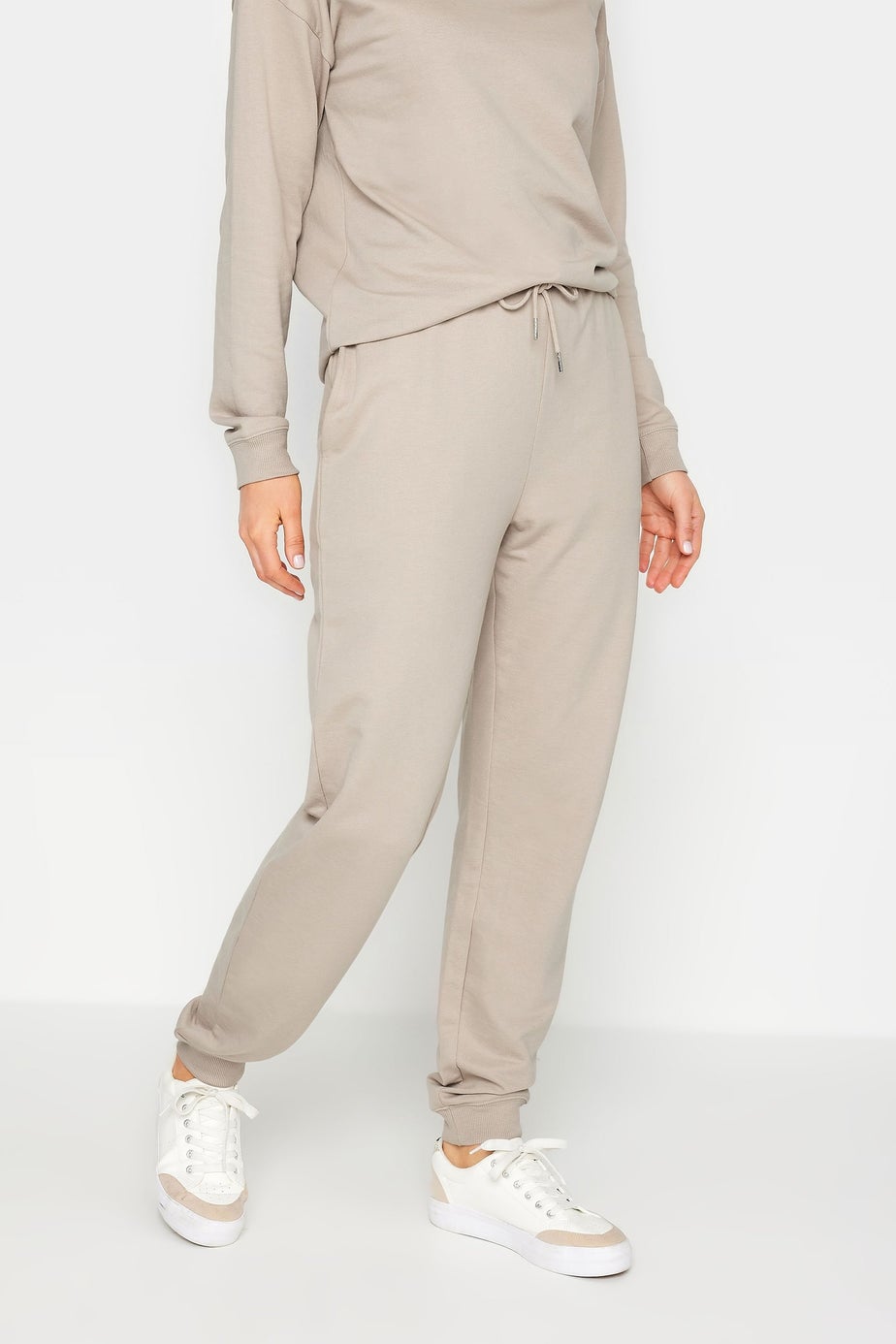 Long Tall Sally Stone Brown Cuffed Drawstring Joggers