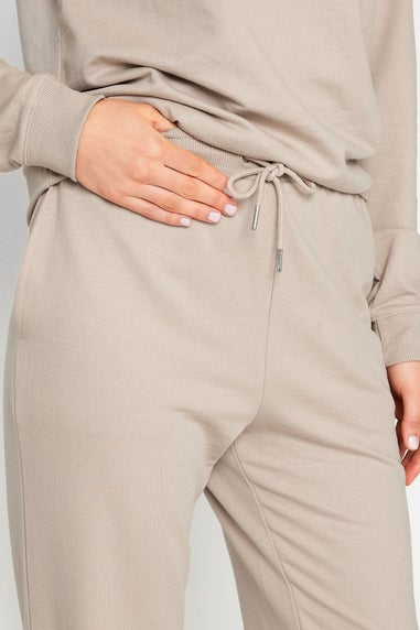 Long Tall Sally Stone Brown Cuffed Drawstring Joggers