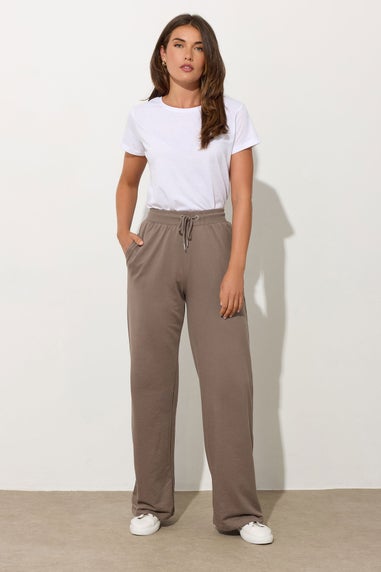 Long Tall Sally Beige Brown Wide Leg Joggers