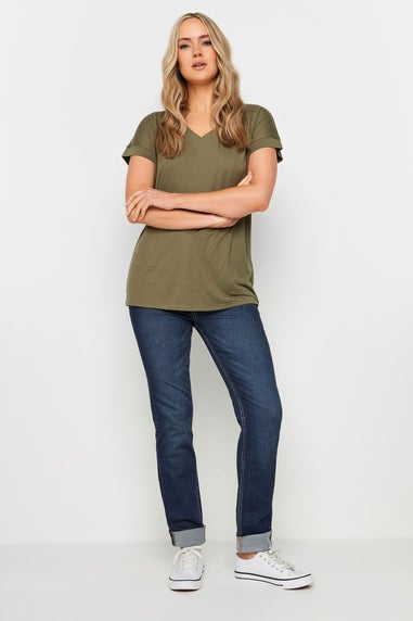 Long Tall Sally Blue Mid Wash Cigarette Jeans