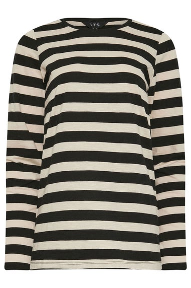 Long Tall Sally Black & White Long Sleeve T-Shirt Top