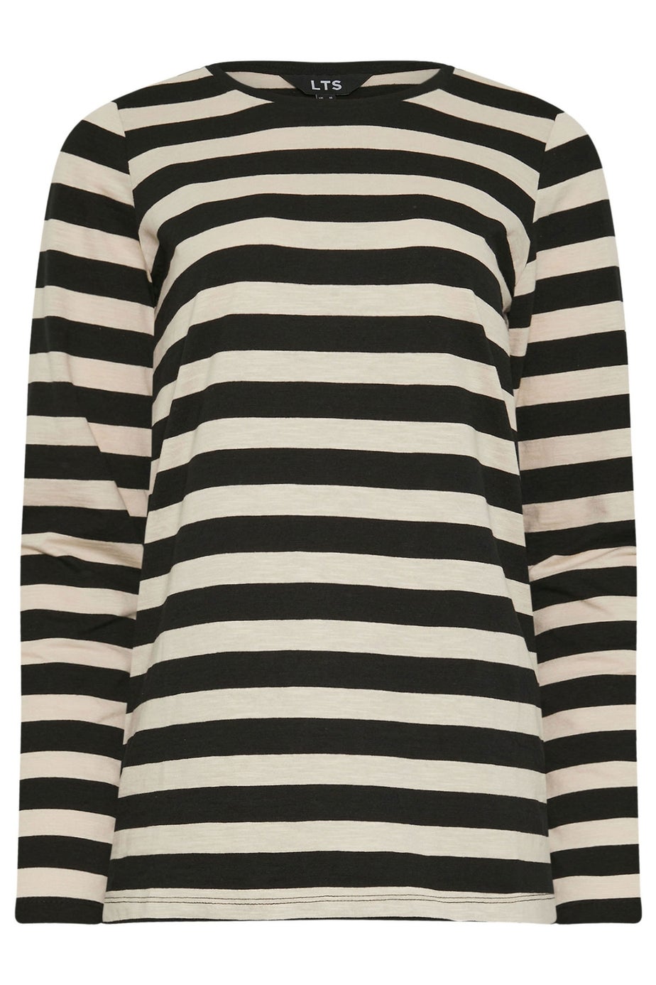 Long Tall Sally Black & White Long Sleeve T-Shirt Top
