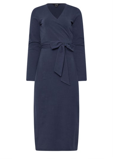 Long Tall Sally Navy Blue Wrap Midi Dress