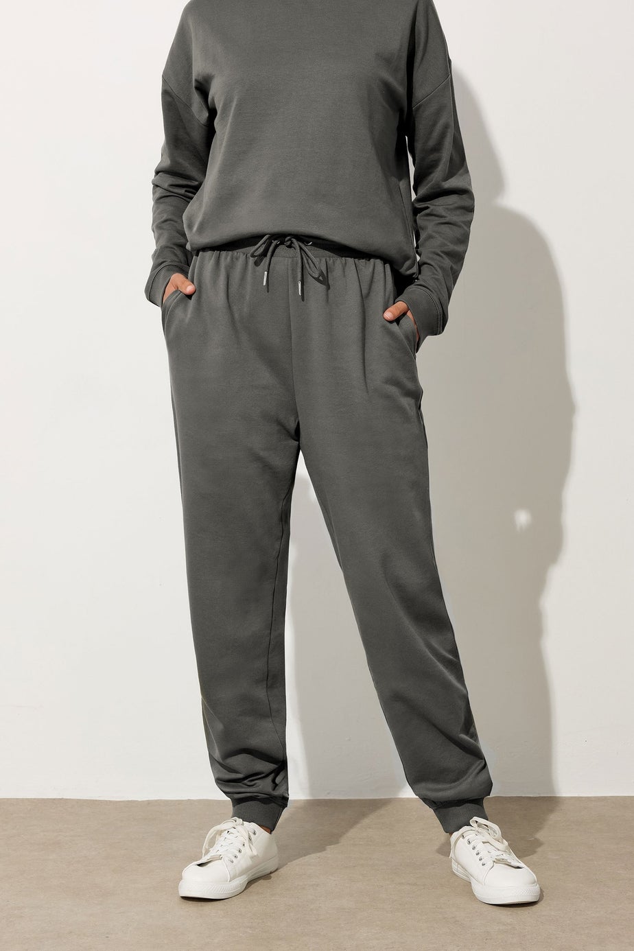 Long Tall Sally Charcoal Grey Cuffed Joggers