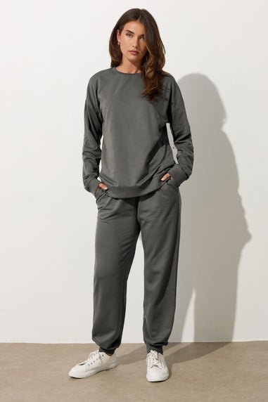 Long Tall Sally Charcoal Grey Cuffed Joggers