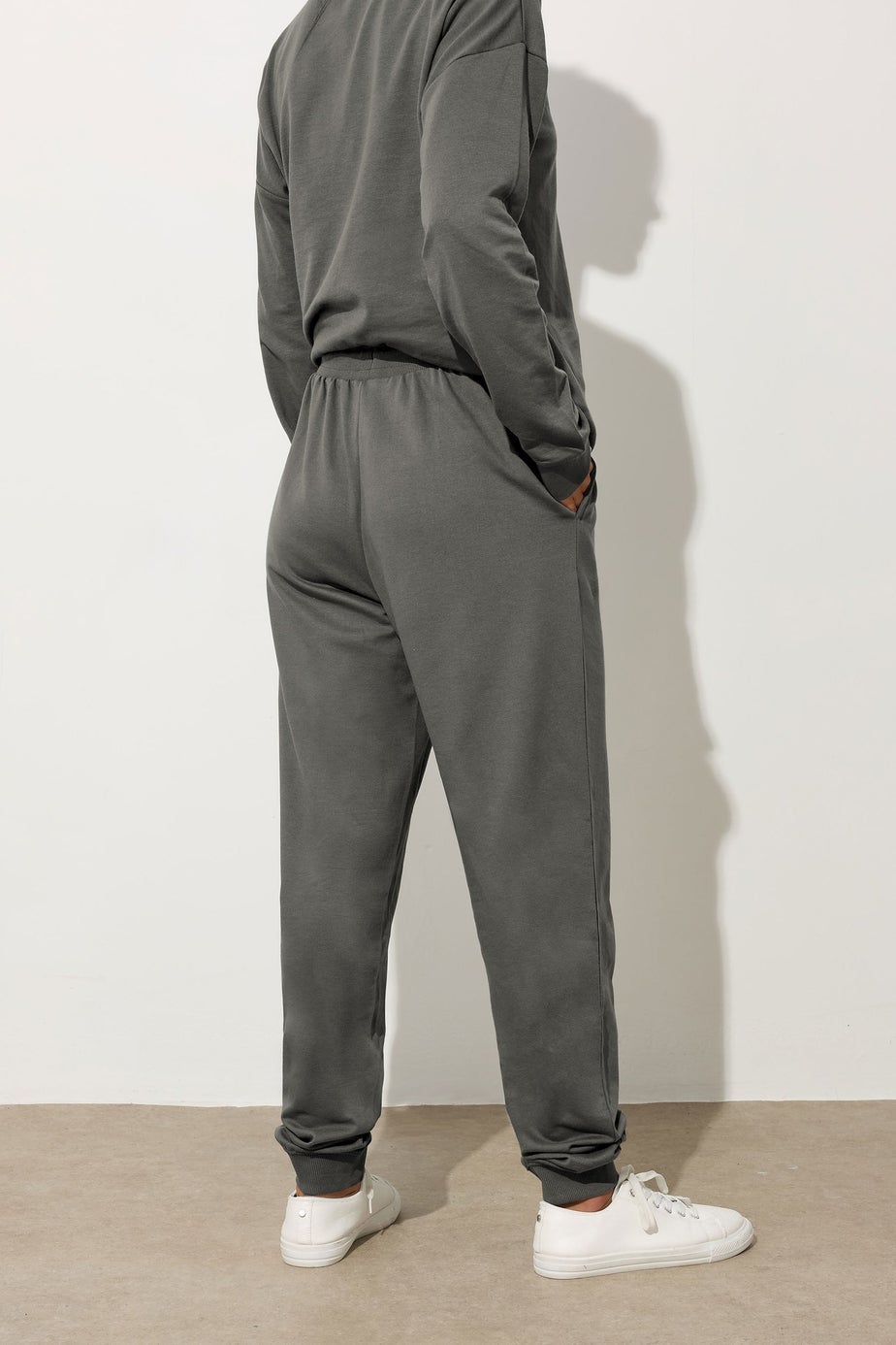 Long Tall Sally Charcoal Grey Cuffed Joggers