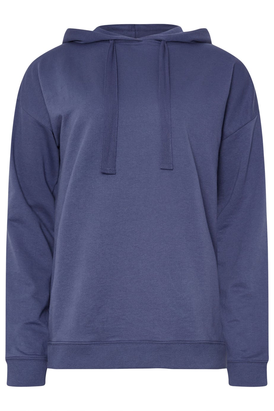 Long Tall Sally Blue Jersey Drawcord Hoodie