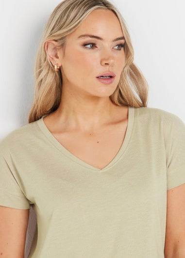 Long Tall Sally Premium Stone Brown V-Neck Modal T-Shirt