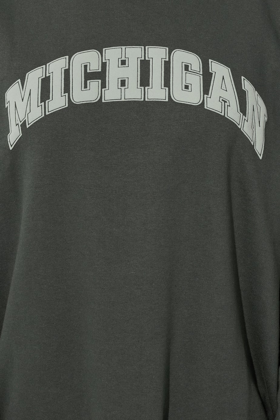 Long Tall Sally Charcoal Grey Michigan Slogan Sweatshirt