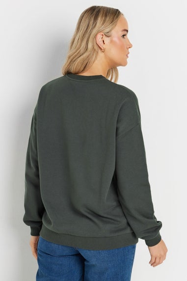 Long Tall Sally Charcoal Grey Michigan Slogan Sweatshirt