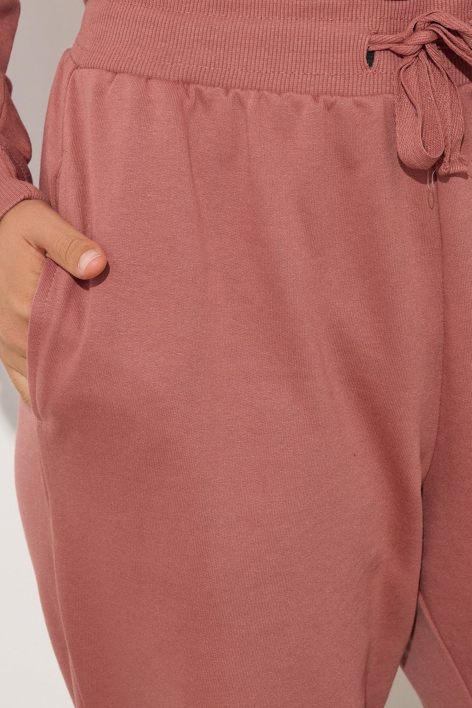 Long Tall Sally Coral Pink Jersey Drawcord Cuffed Joggers