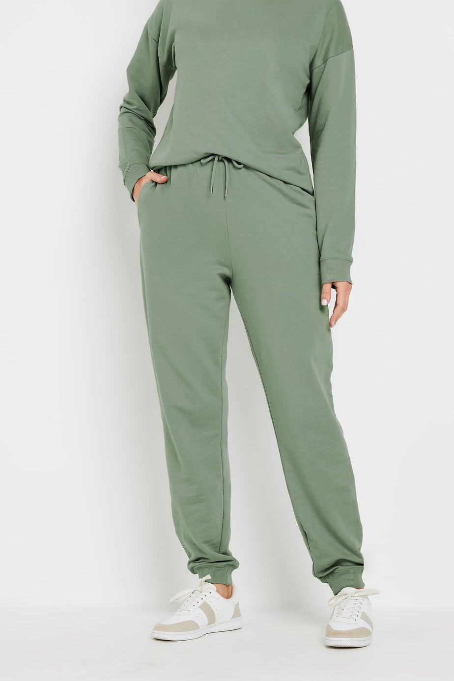 Long Tall Sally Sage Green Cuffed Joggers