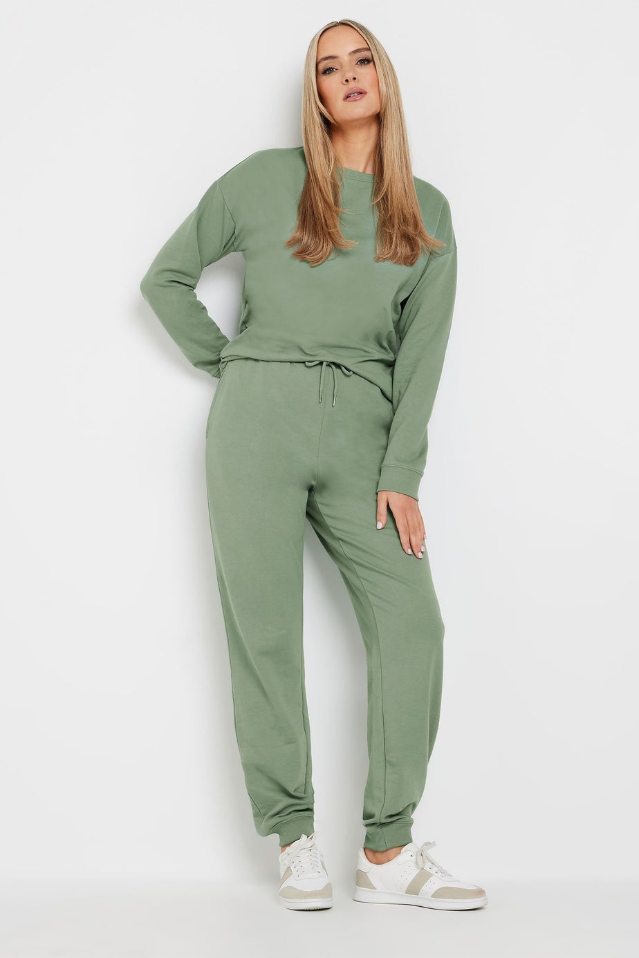 Long Tall Sally Sage Green Cuffed Joggers