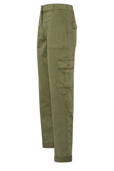 Long Tall Sally Khaki Green Cargo Chino Jeans