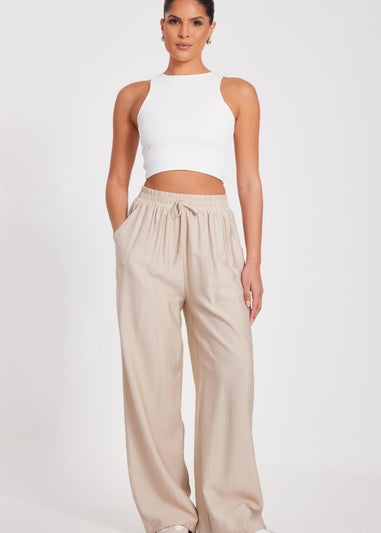 Quiz Stone Diamante Palazzo Trousers