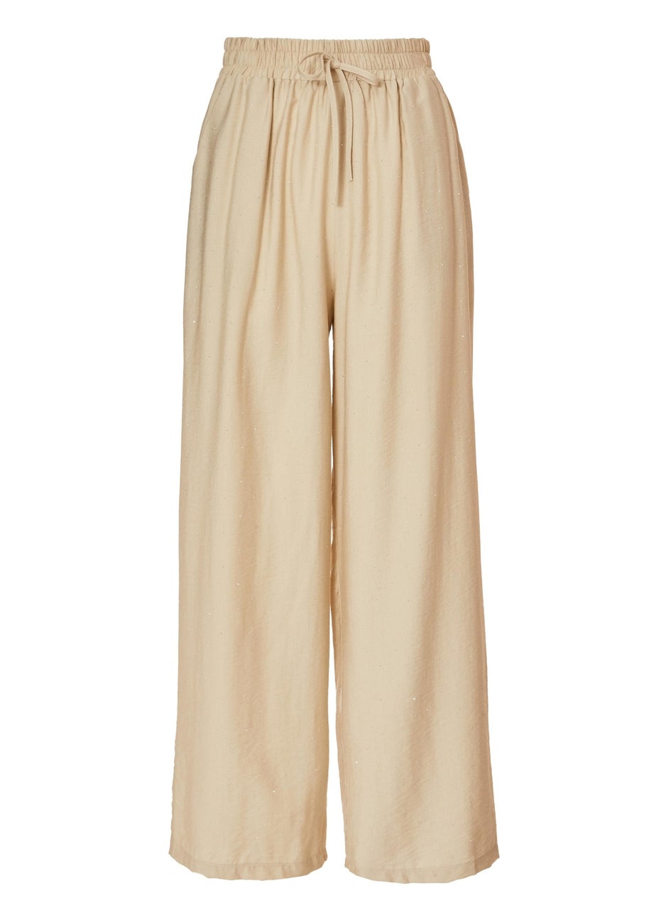 Quiz Stone Diamante Palazzo Trousers
