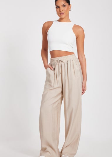 Quiz Stone Diamante Palazzo Trousers