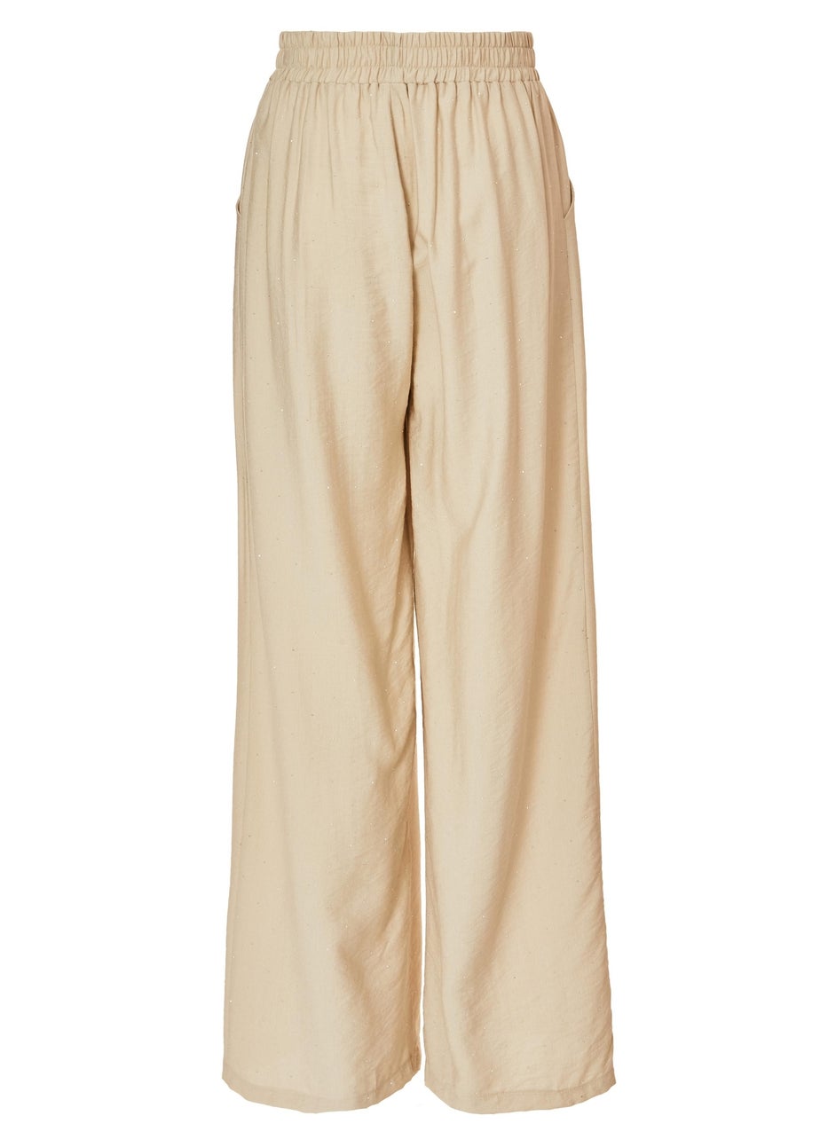 Quiz Stone Diamante Palazzo Trousers