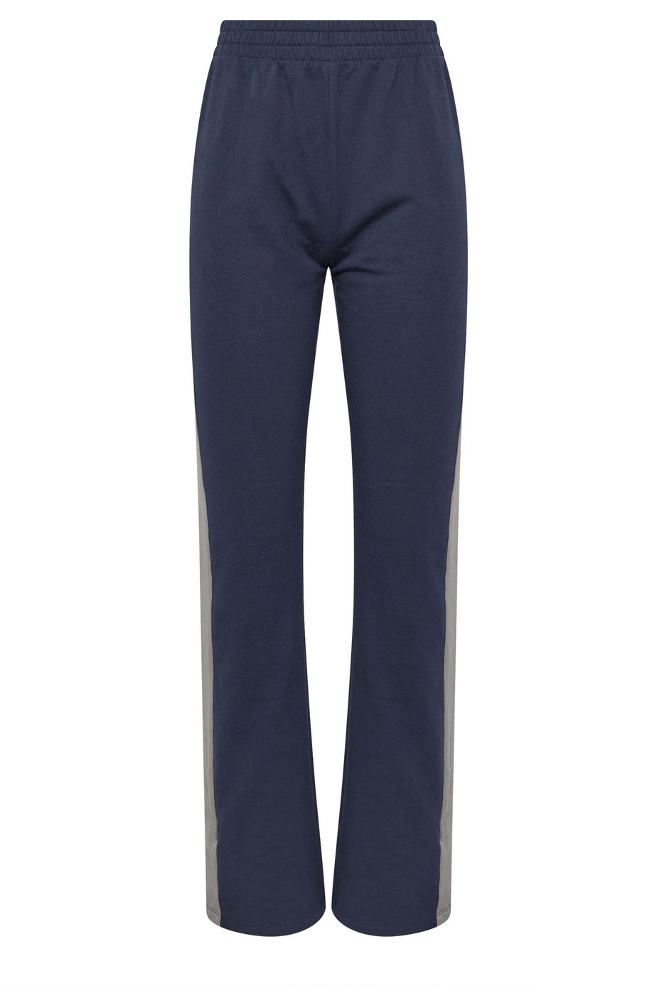 Long Tall Sally Navy Blue Side Stripe Fitted Straight Leg Joggers