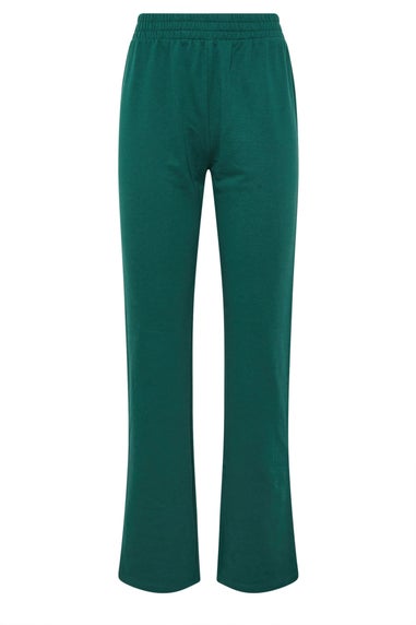 Long Tall Sally Green Jersey Fitted Straight Leg Joggers