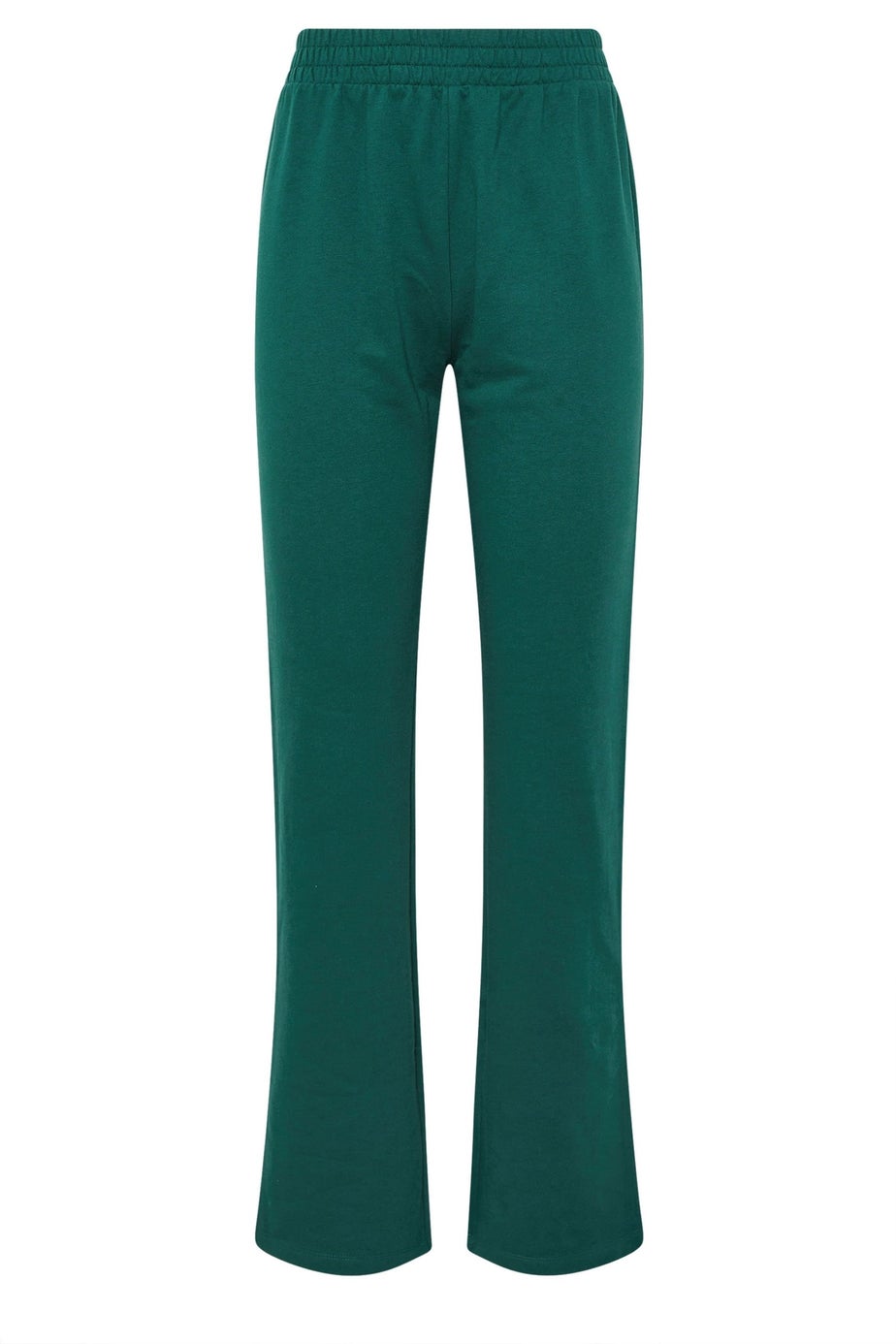 Long Tall Sally Green Jersey Fitted Straight Leg Joggers