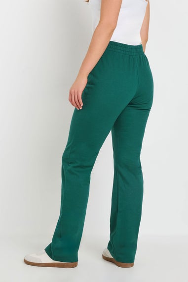 Long Tall Sally Green Jersey Fitted Straight Leg Joggers