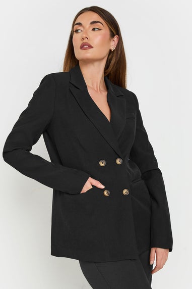 Long Tall Sally Black Double Breasted Blazer Jacket