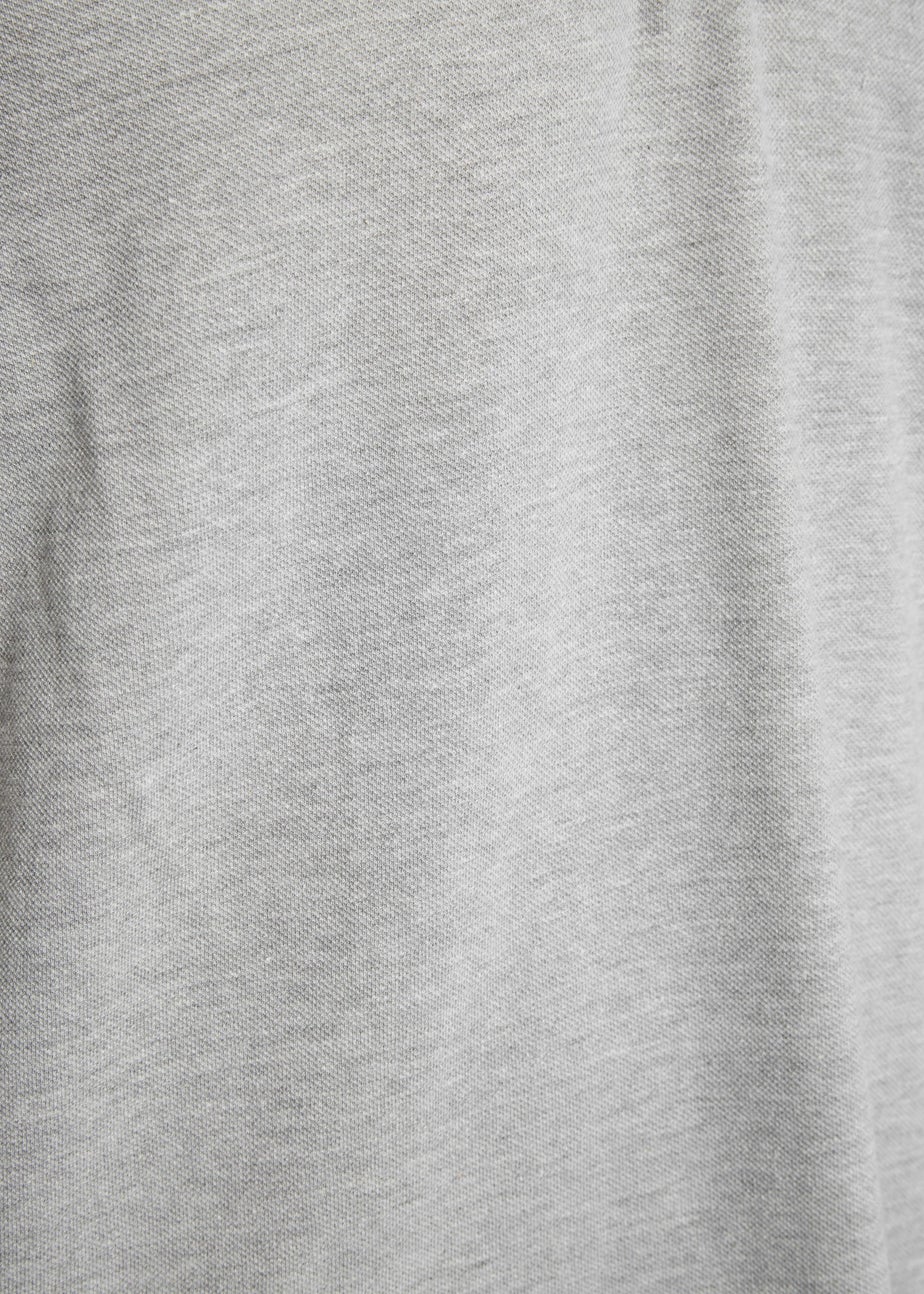 BadRhino Grey Marl Tipped Core Polo Shirt