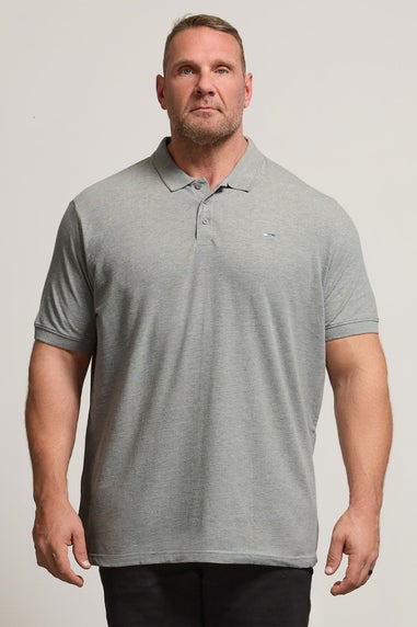 BadRhino Grey Marl Core Polo Shirt