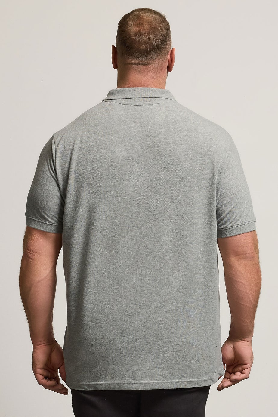 BadRhino Grey Marl Core Polo Shirt