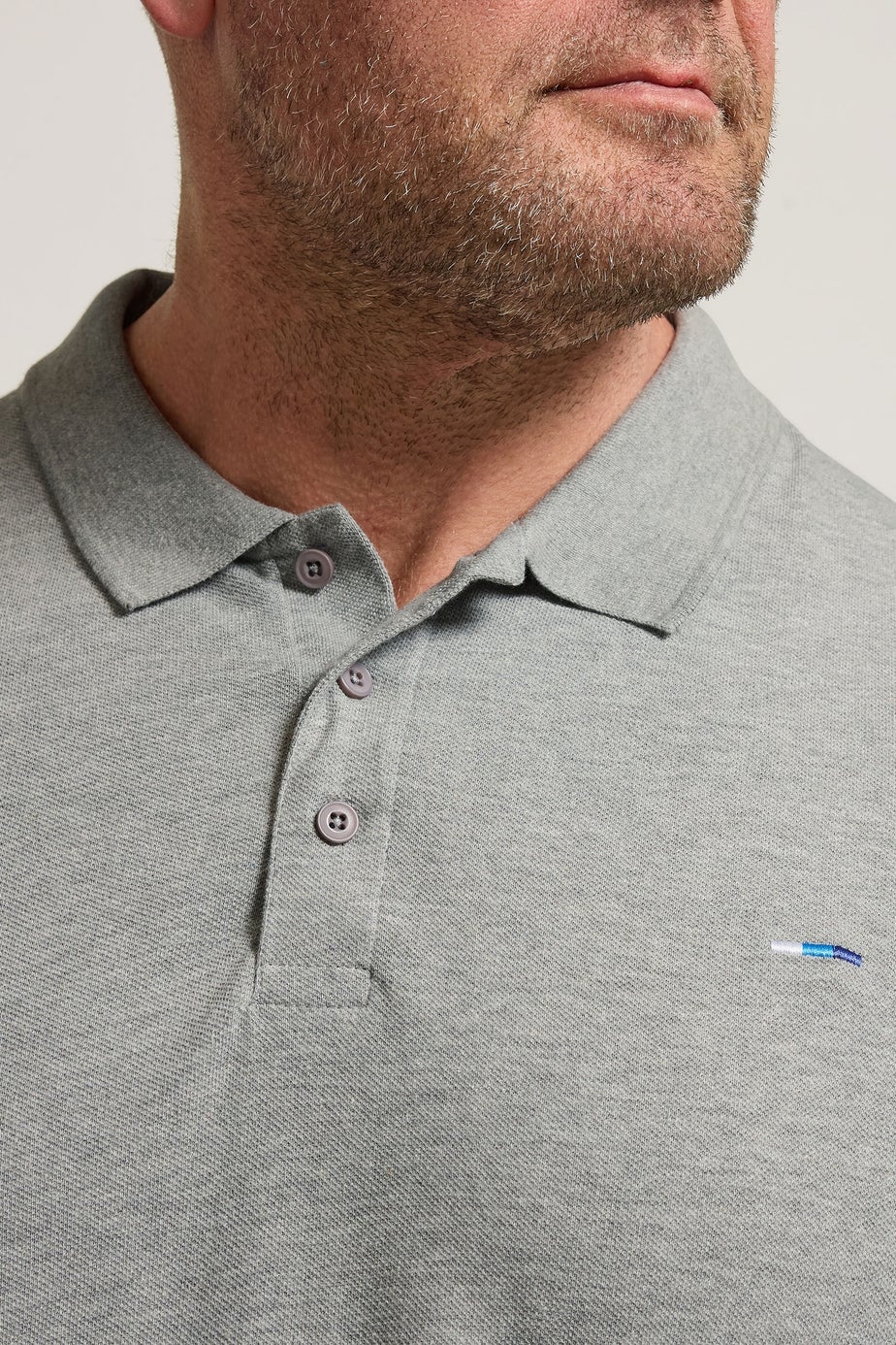 BadRhino Grey Marl Core Polo Shirt