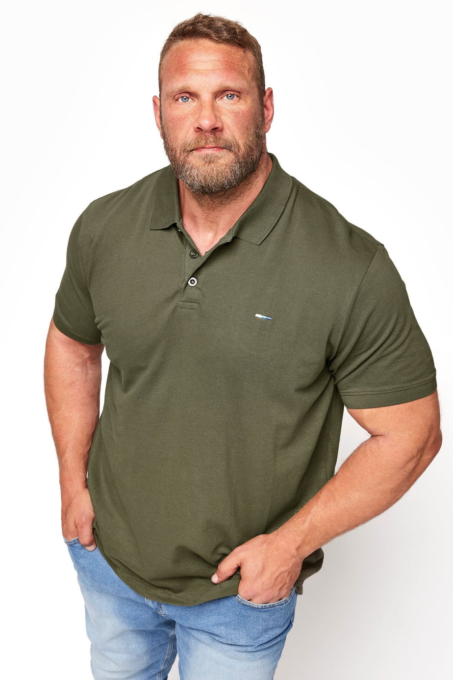 BadRhino Khaki Green Core Polo Shirt