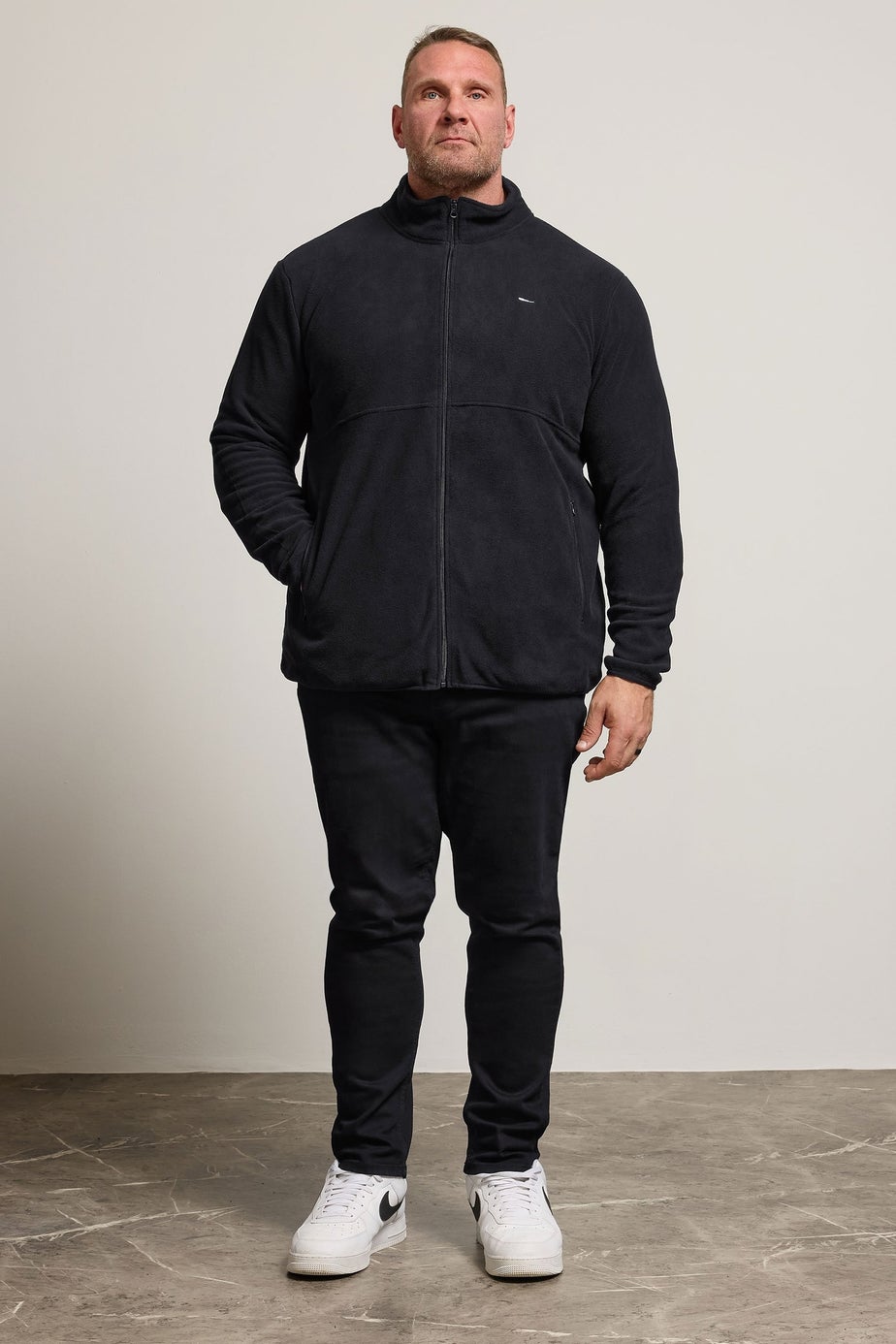 BadRhino Black Essential Zip Through Fleece
