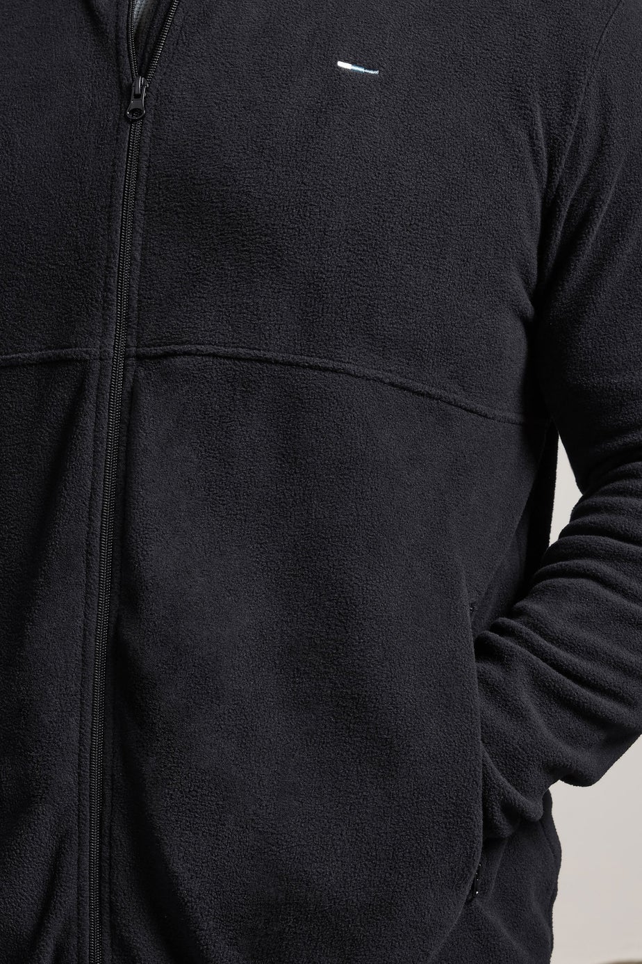 BadRhino Black Essential Zip Through Fleece