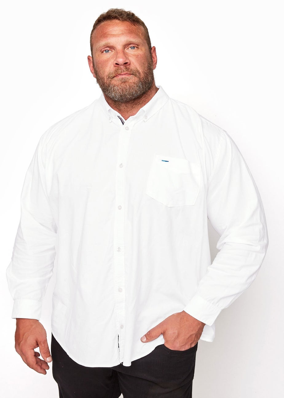 BadRhino White Long Sleeve Oxford Shirt
