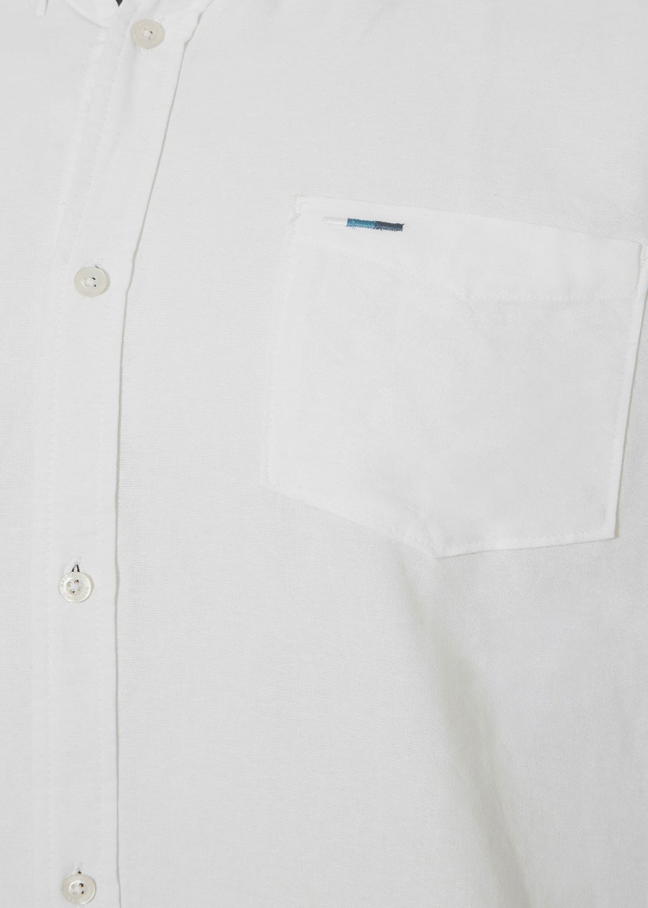 BadRhino White Long Sleeve Oxford Shirt