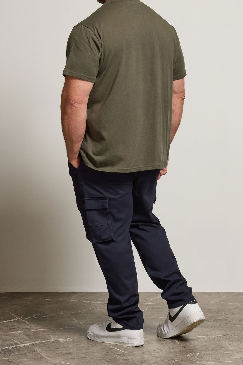 BadRhino Navy Blue Stretch Combat Cargo Trousers