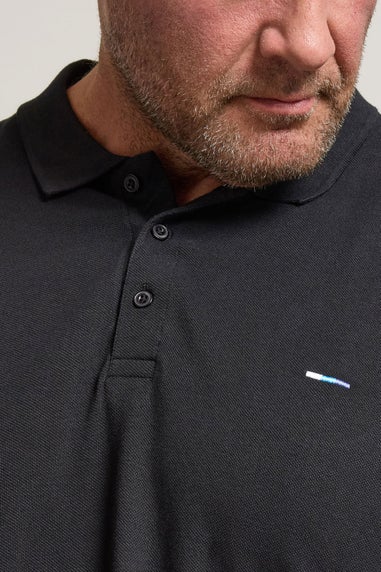 BadRhino Black Long Sleeve Core Polo Shirt