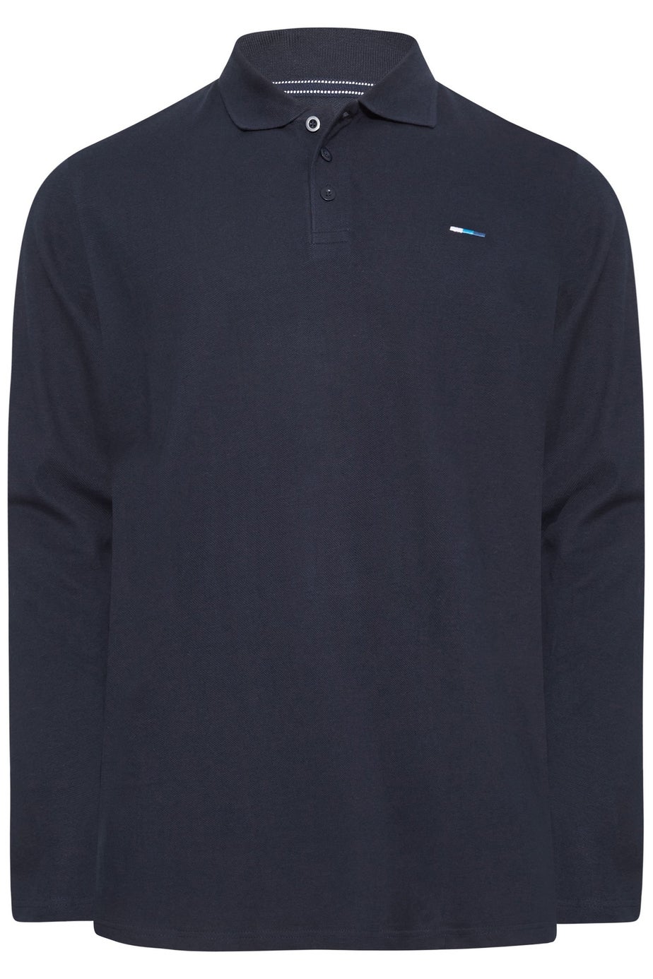 BadRhino Navy Blue Long Sleeve Core Polo Shirt