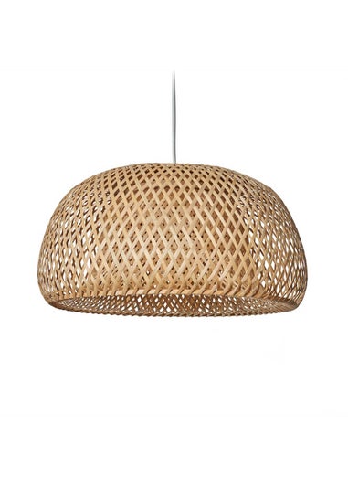 ValueLights Perugia Natural Bamboo Easy Fit Ceiling Lampshade