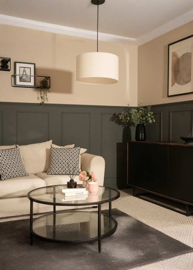 ValueLights Reni XL 45cm Cream Boucle Easy Fit Lampshade