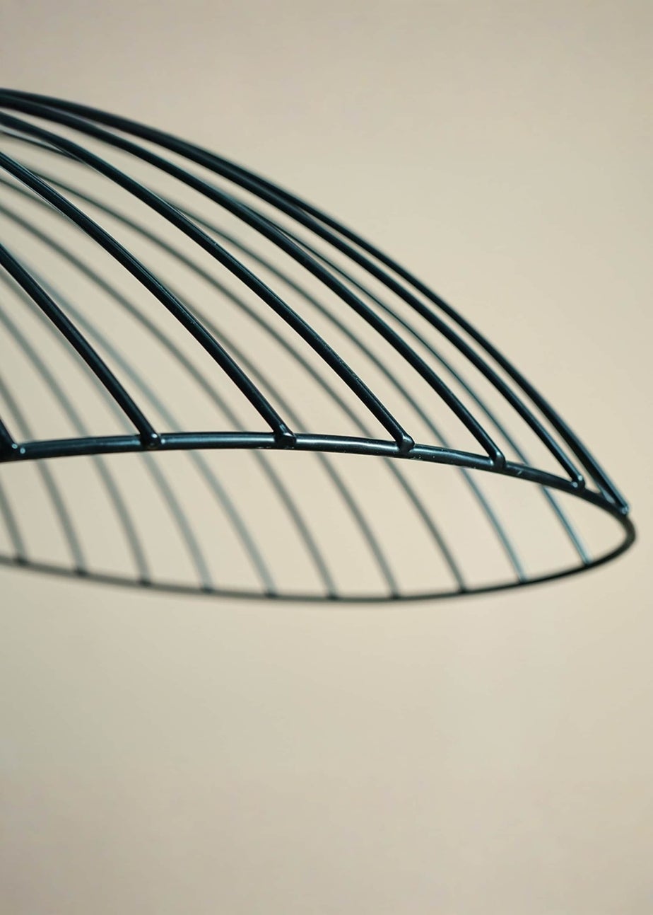 ValueLights Covelas Black Wavy Easy Fit Ceiling Lampshade