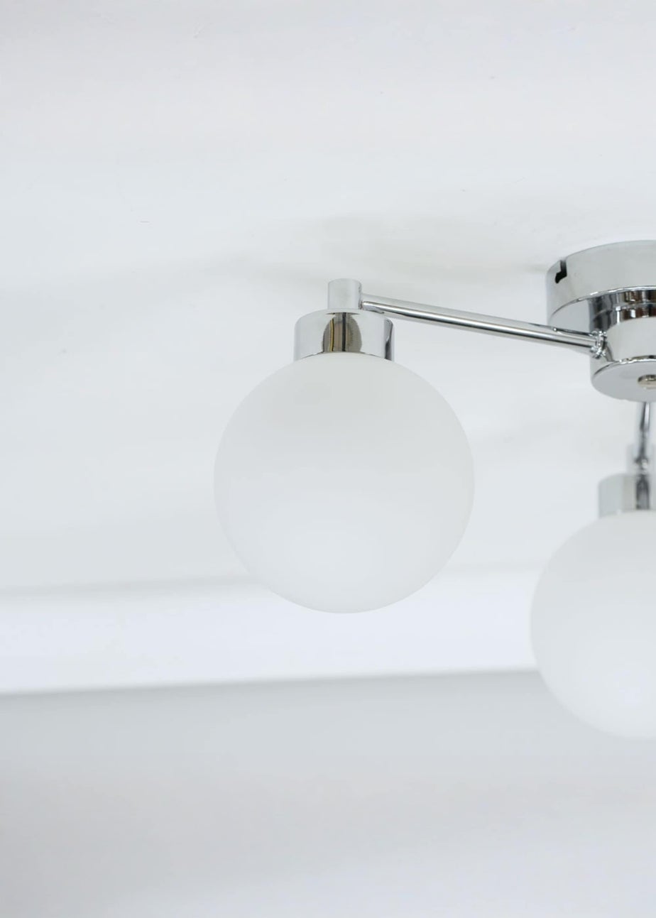 ValueLights Jonah Chrome 3 Arm Ceiling Light