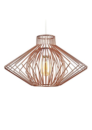 ValueLights Sinat Copper Easy Fit Ceiling Light Lampshade